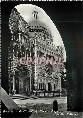 Moderne Karte Bergamo Basilica di S. Maria Cappella Colleoni