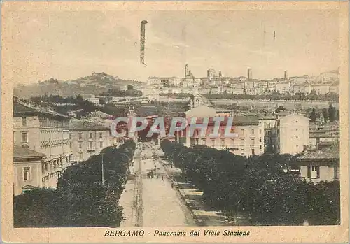 Cartes postales moderne Bergamo Panorama dal Viale Stazione