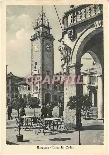 Moderne Karte Bergamo Torre dei Caduti