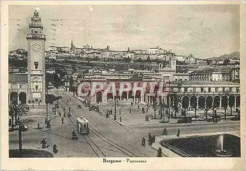 Moderne Karte Bergamo Panorama