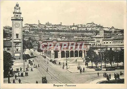 Moderne Karte Bergamo Panorama