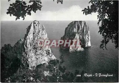 Moderne Karte Capri I. Faraglioni