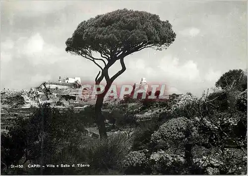 Moderne Karte Capri Villa e Salto di Tiberio