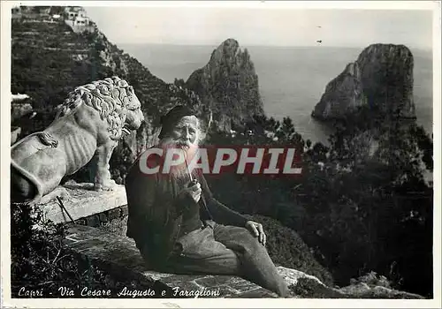 Cartes postales moderne Capri Via Cesare Augusto e Faraglioni
