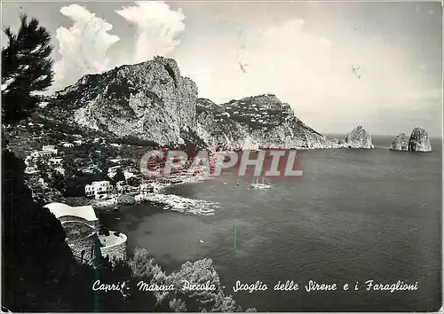 Cartes postales moderne Capri Marina Piccola-Sirene e Faraglioni