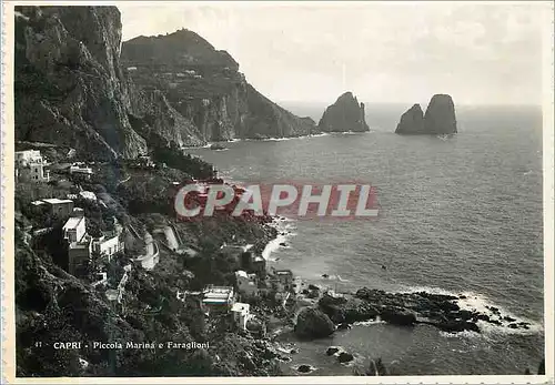 Cartes postales moderne Capri Piccola Marina e Faraglioni