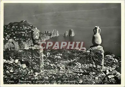 Cartes postales moderne Capri Panorama e Faraglioni visti da Anacapri