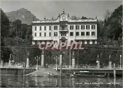 Moderne Karte Lago di Como Villa Carlotta