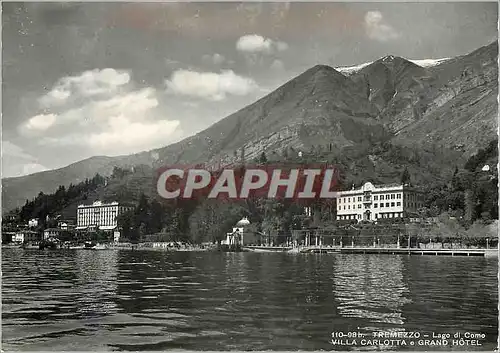 Moderne Karte Lago di Como Villa Carlotta e Grand Hotel