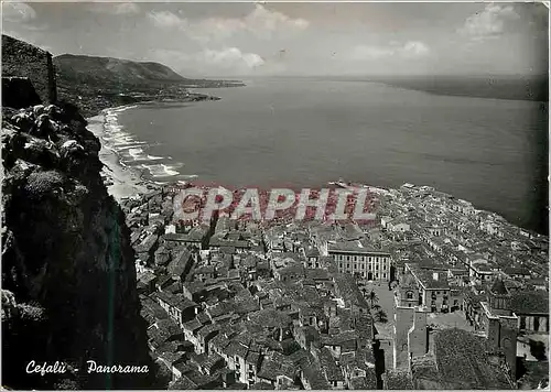 Moderne Karte Cefalu Panorama Palermo