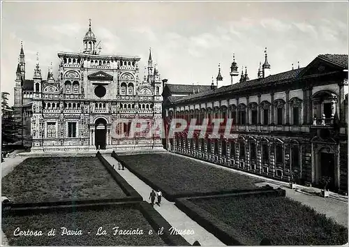 Cartes postales moderne Certosa di Pavia La Facciata e il Museo