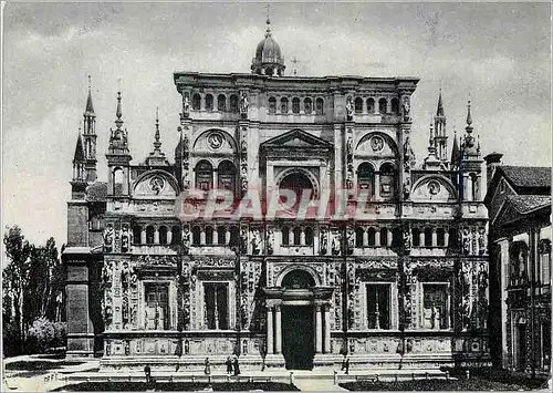 Cartes postales moderne Certosa di Pavia Facciata della Chiesa