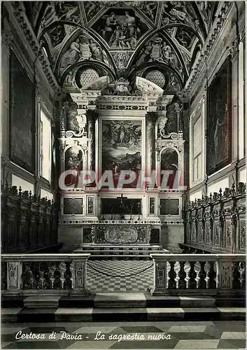 Cartes postales moderne Certosa di Pavia La Sagrestia Nuova