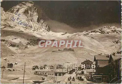 Moderne Karte Cervinia Aoste Breuil