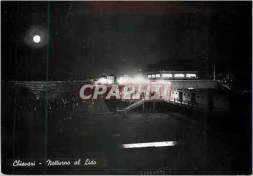 Cartes postales moderne Chiavari Genoa Notturno al Lido