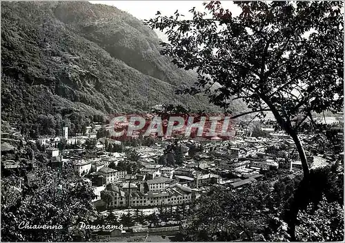 Moderne Karte Chiavenna Sondrio Panorama