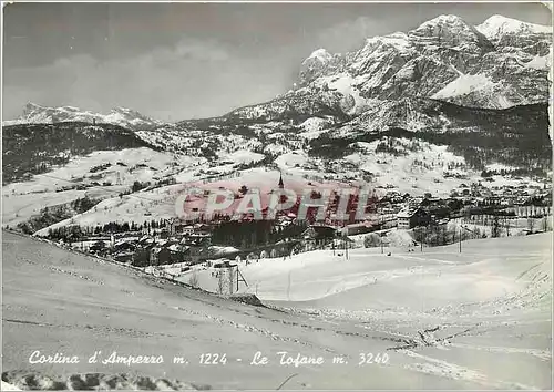 Moderne Karte Cortina Belluno Le Tofane