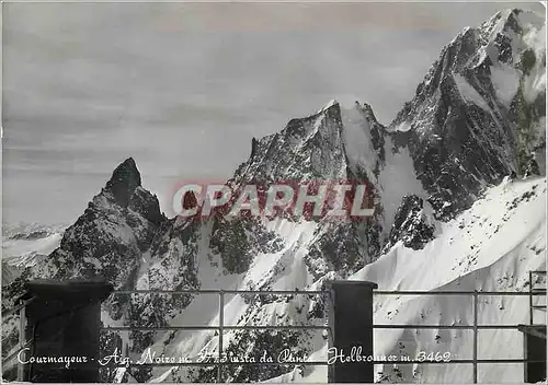 Cartes postales moderne Courmayeur Aoste Aig Naire Punta Helbrenner