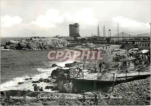 Cartes postales moderne Marciana Marina Spiaggia e Torre Mediceo