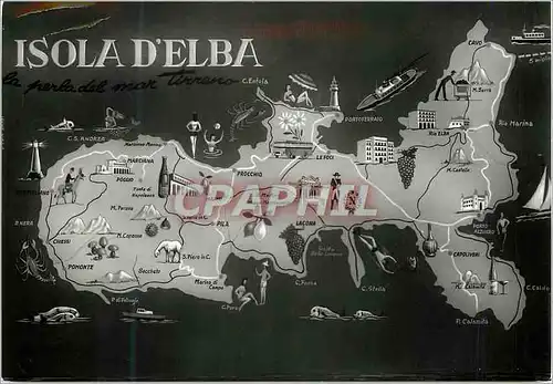 Cartes postales moderne Isola Elba Perla del Tirreno