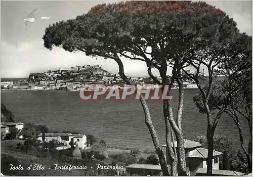 Moderne Karte Isola D'Elba Portoferraio Panorama