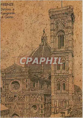 Moderne Karte Firenze Duomo e Campanile di Giotto