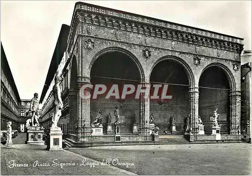 Cartes postales moderne Firenze Piazza della Signoria Loggia dell Oreagna