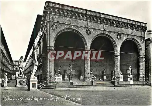 Moderne Karte Firenze Piazza della Signoria Loggia dell Oreagna