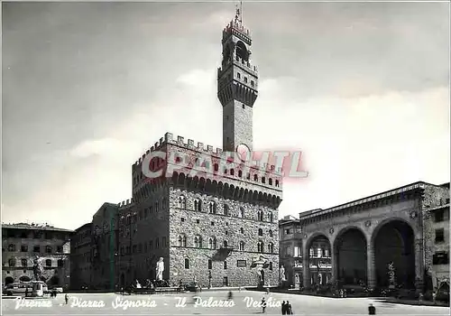 Moderne Karte Firenze Piazza Signoria Palazzio Vecchio