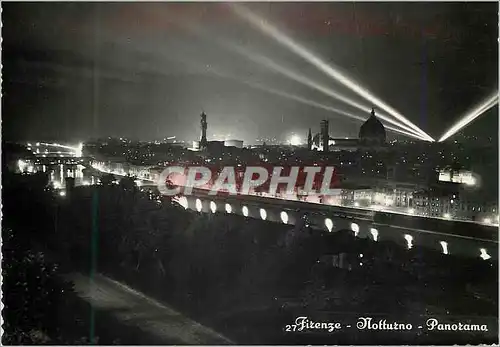 Moderne Karte Firenze Notturno Panorama