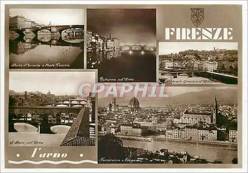 Cartes postales moderne Firenze L'Arno