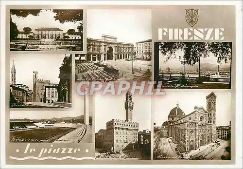 Cartes postales moderne Firenze Le Piazze