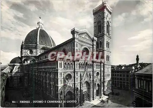 Moderne Karte Firenze Duomo e Campanile di Giotto