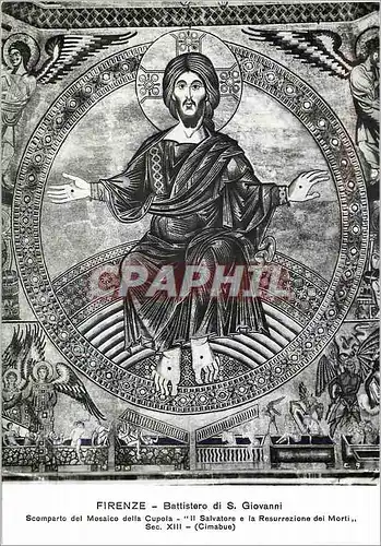 Cartes postales moderne Firenze Battistero di S. Giovanni Mosaico della Cupola