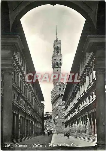 Cartes postales moderne Firenze Uffizi e Palazzo Vecchio