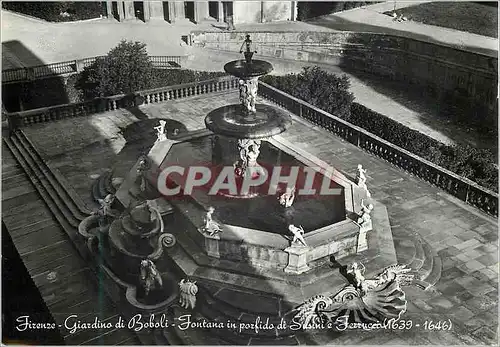 Moderne Karte Firenze Giardino di Boboli - Fontana