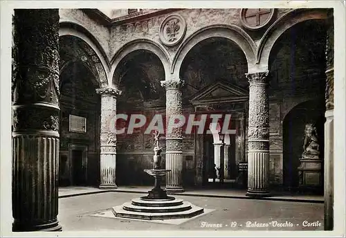 Cartes postales moderne Firenze Palazzo Vecchio Cortile