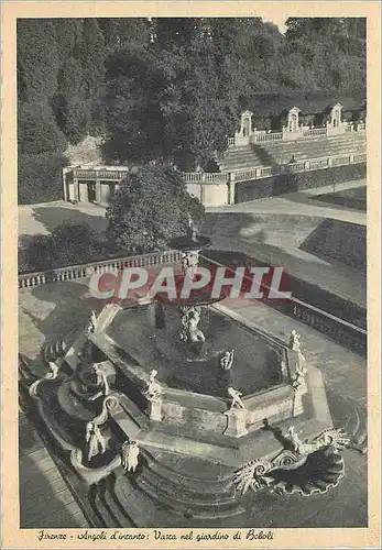 Moderne Karte Firenze Vasca nel Giardino di Boboli