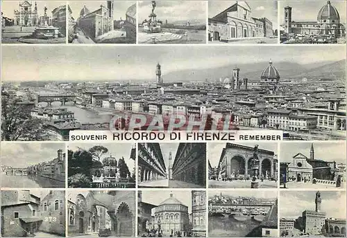 Moderne Karte Firenze Ricordo di Firenze Panorama