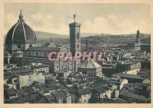 Moderne Karte Firenze Veduta dalla Cattedrale