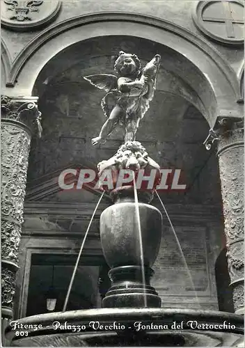 Cartes postales moderne Firenze Palazzo Vecchio-Fontana del Verrochio