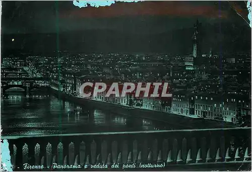 Cartes postales moderne Firenze Panorama e veduta dei ponti