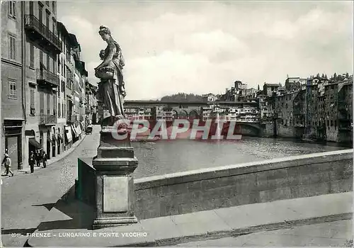 Moderne Karte Firenze Lungarno e Ponte Vecchio