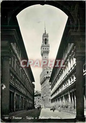 Cartes postales moderne Firenze Uffizi e Palazzo Vecchio