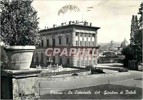 Moderne Karte Firenze La Cattedrale dal Giardino di Boboli