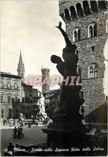 Cartes postales moderne Firenze Piazza della Signoria Ratto delle Sabine
