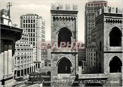 Cartes postales moderne Genova Torri porta Soprana - I Grattacieli
