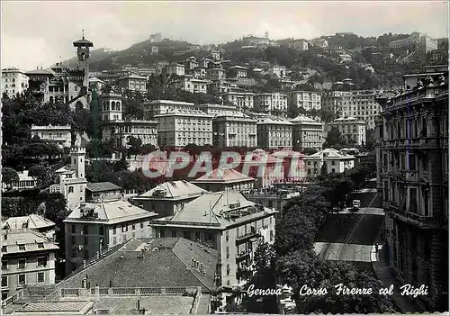Cartes postales moderne Genova Corso Firenze col Righi