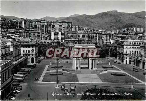 Cartes postales moderne Genova Piazza Vittoria Monumento ai Caduti