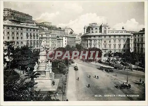 Cartes postales moderne Genova Piazza Acquaverde